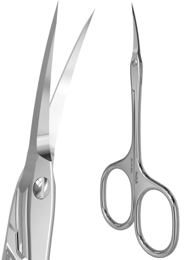 Maluk Professional Cuticle Scissors Below Ring - Image 1